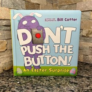 Don’t Push The Button Cardboard book Easter Surprise NEW